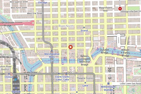 Map showing RPM Steak in Chicago