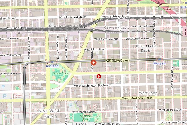 Map showing Smyth in Chicago