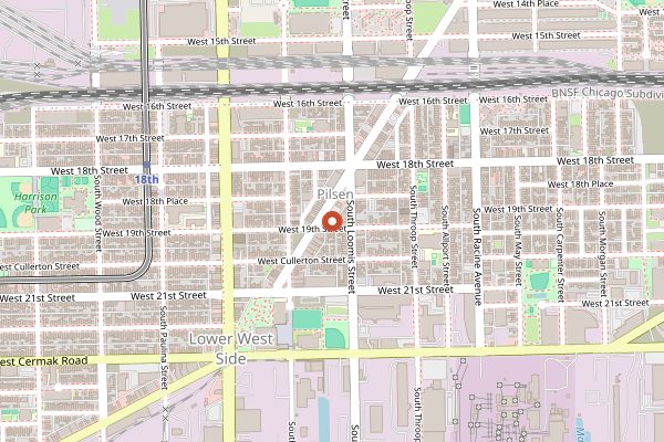 Map showing La Michoacana Premium in Chicago