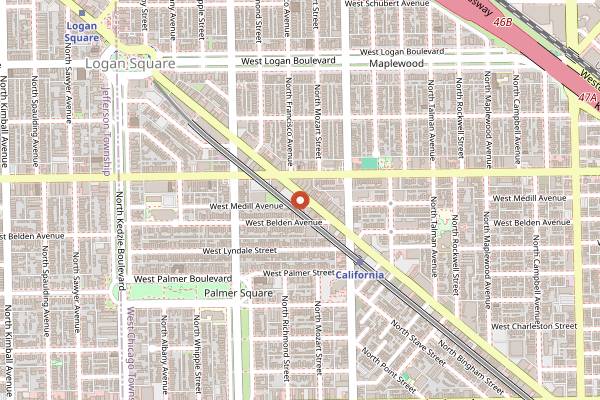Map showing Easy Does It in Chicago