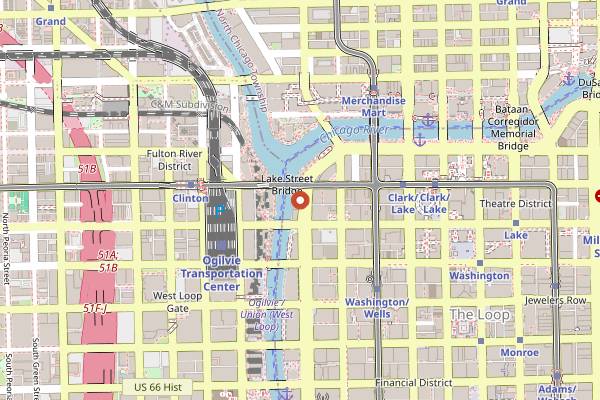 Map showing GoodFunk in Chicago