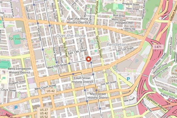 Map showing Lalo in Cincinnati