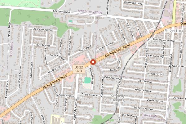 Map showing Carlo and Johnny in Cincinnati