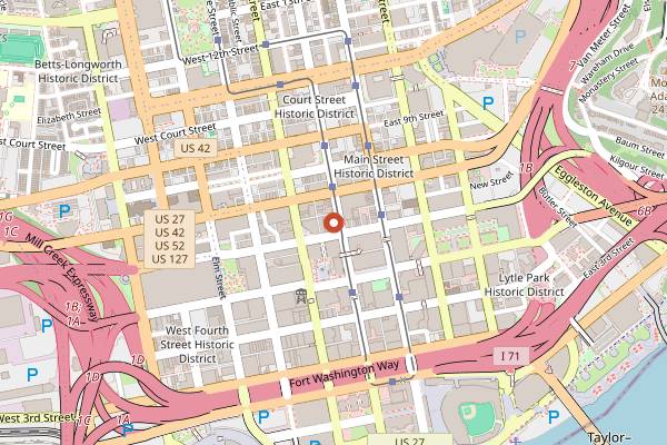 Map showing Metropole in Cincinnati