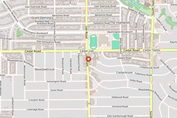 Map showing Boss Dog Brewing Company in Cleveland