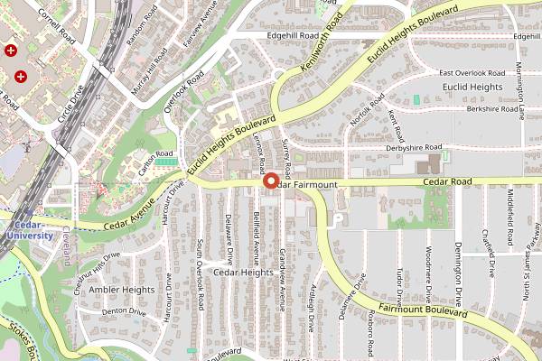 Map showing Zhug in Cleveland