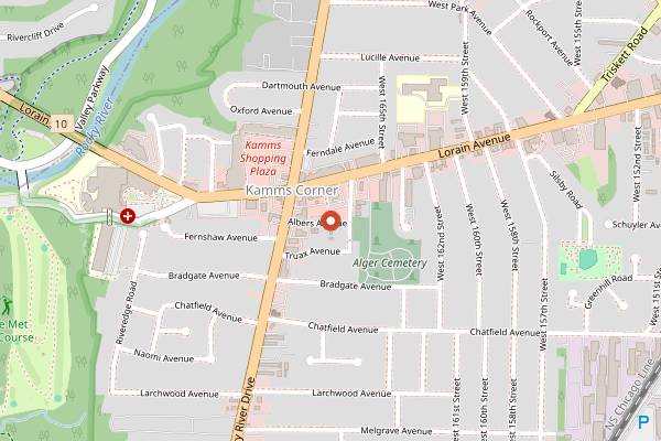 Map showing Kamm's Corners Farmers Market in Cleveland