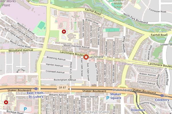 Map showing Poppy in Cleveland