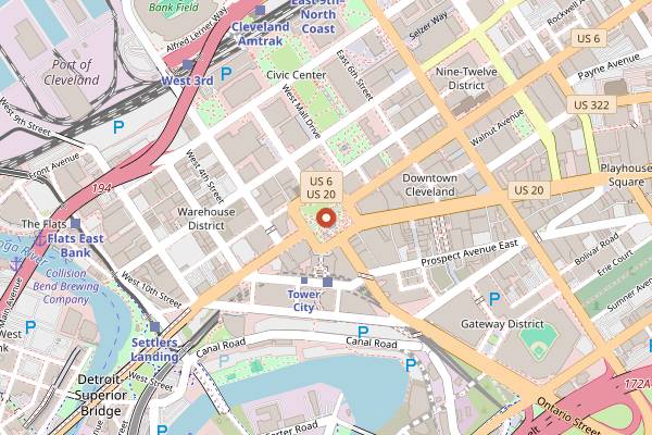 Map showing Seti's Polish Boys in Cleveland