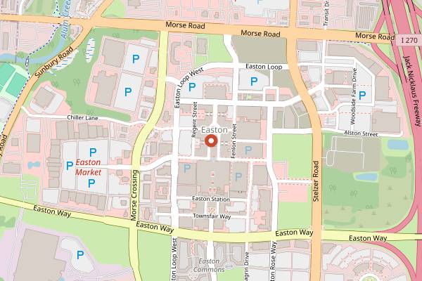 Map showing Sur La Table Easton in Columbus