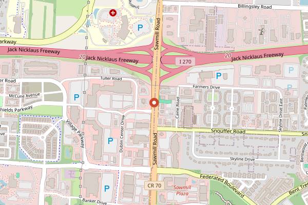 Map showing Cooks Wares Cooking Classes in Columbus