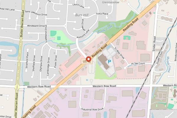 Map showing The Learning Kitchen in Columbus