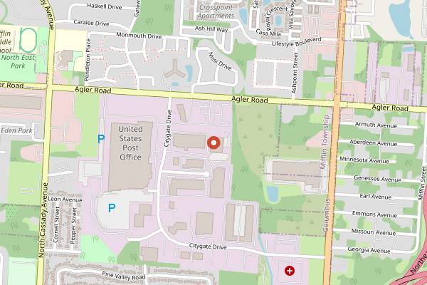 Map showing Graeter's Ice Cream Easton in Columbus
