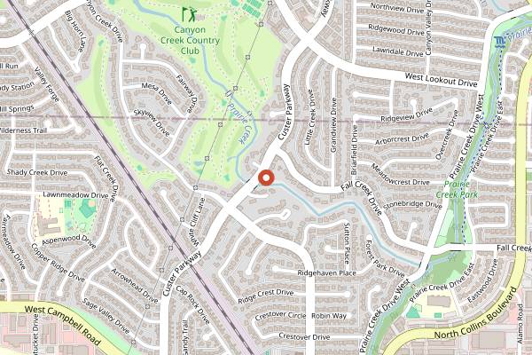 Map showing La Casita Bakeshop in Dallas