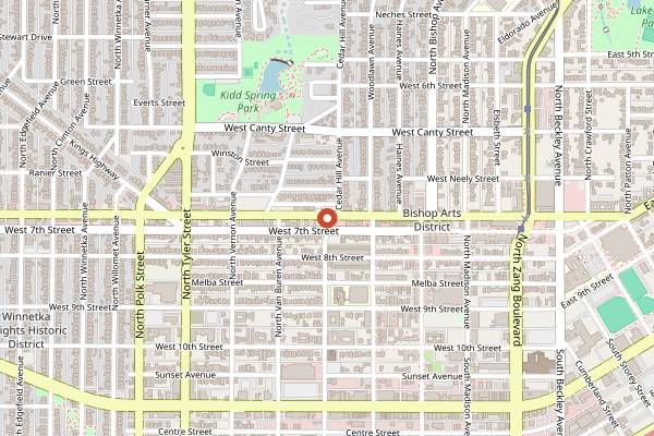 Map showing Encina in Dallas
