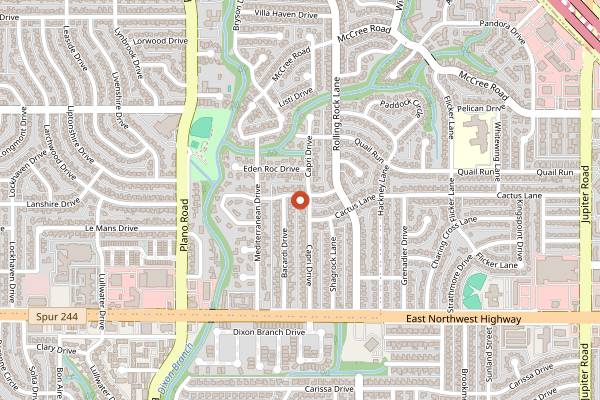 Map showing Resident Taqueria in Dallas
