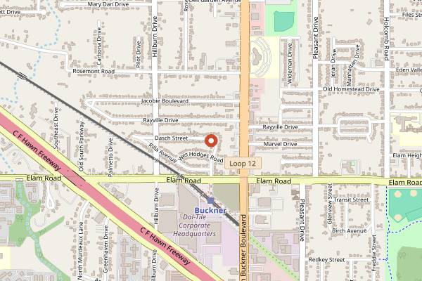 Map showing Cafe Ciro in Dallas