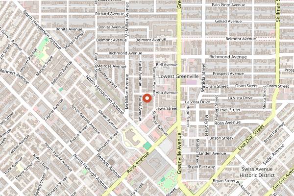 Map showing Cafe Duro in Dallas