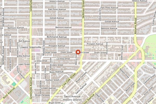 Map showing Leila Bakery and Cafe in Dallas