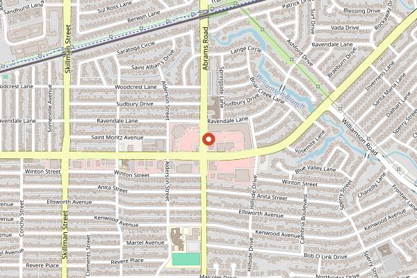 Map showing White Rock Coffee (Lakewood Express) in Dallas