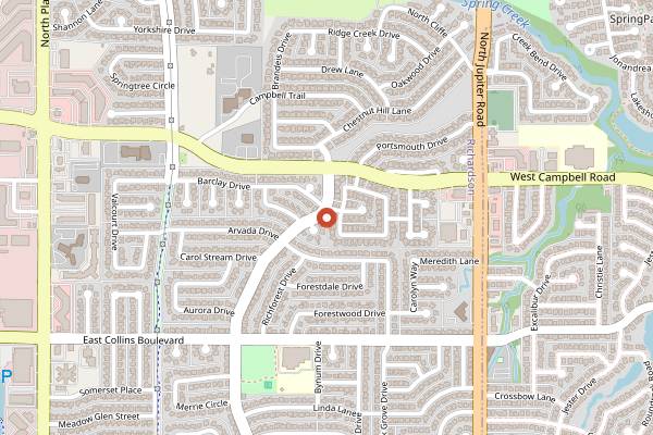 Map showing Eiland Coffee Roasters in Dallas
