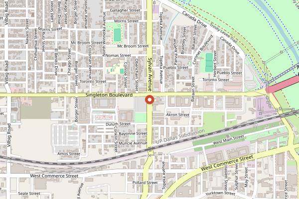 Map showing Wayward Coffee Co. in Dallas