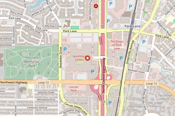 Map showing Eataly Dallas La Scuola in Dallas