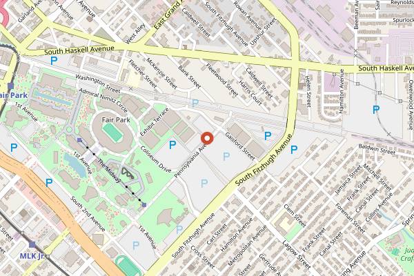 Map showing Dallas Margarita Festival in Dallas