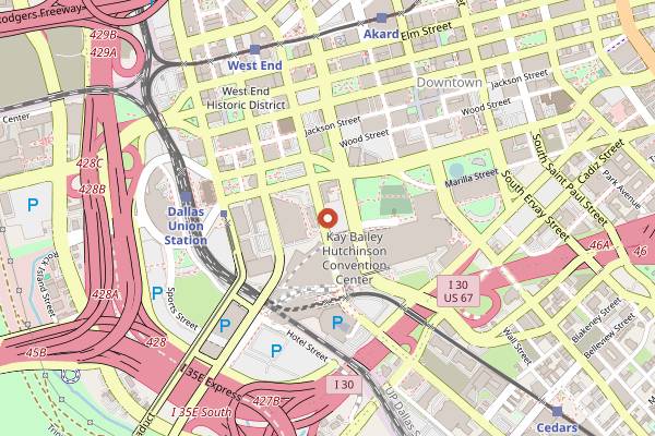 Map showing Dallas Soul Food Festival in Dallas