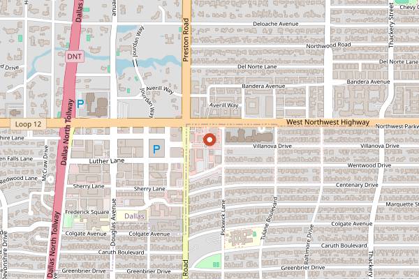 Map showing Frenchie in Dallas