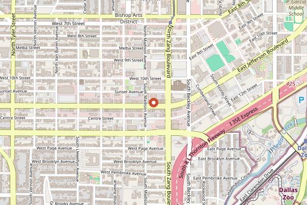 Map showing Bishop Arts Food and Walking Tour (Viator) in Dallas