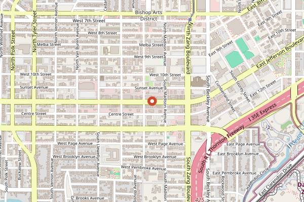 Map showing Ateliê in Dallas