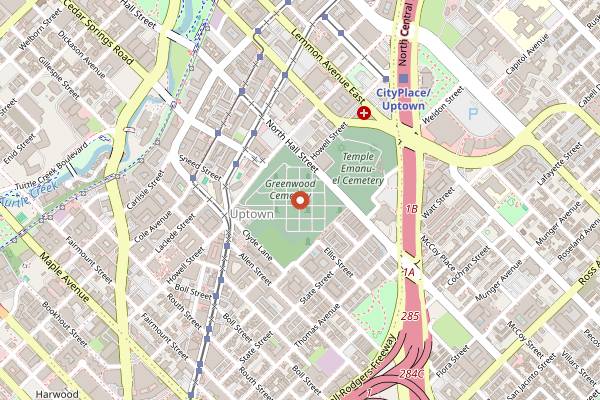 Map showing Beverley's Bistro and Bar in Dallas