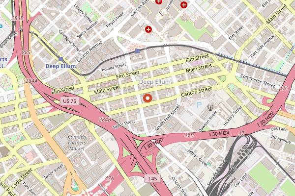 Map showing Celestial Beerworks in Dallas