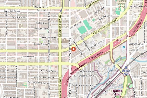 Map showing Lockhart Smokehouse in Dallas