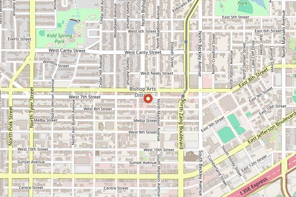 Map showing Oddfellows in Dallas