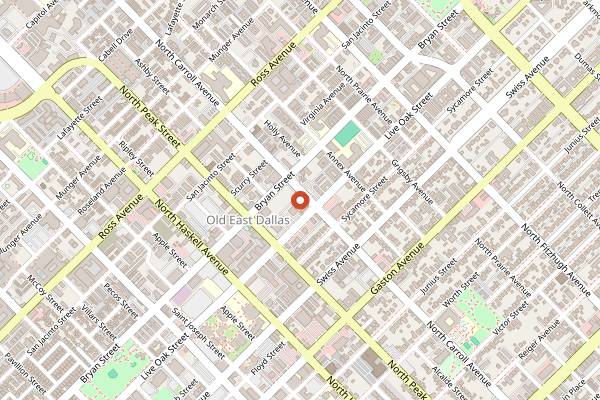 Map showing Tacos La Banqueta (Deep Ellum) in Dallas
