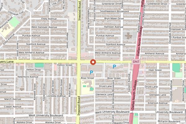 Map showing Ten50 BBQ in Dallas