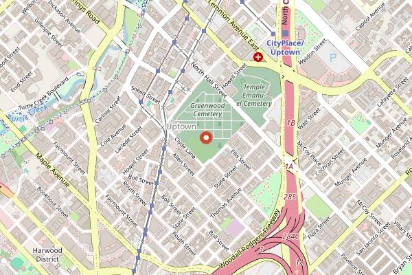 Map showing El Come Taco in Dallas