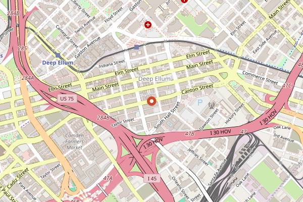 Map showing Velvet Taco in Dallas