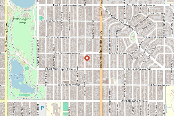 Map showing Devil's Food Bakery and Cookery in Denver