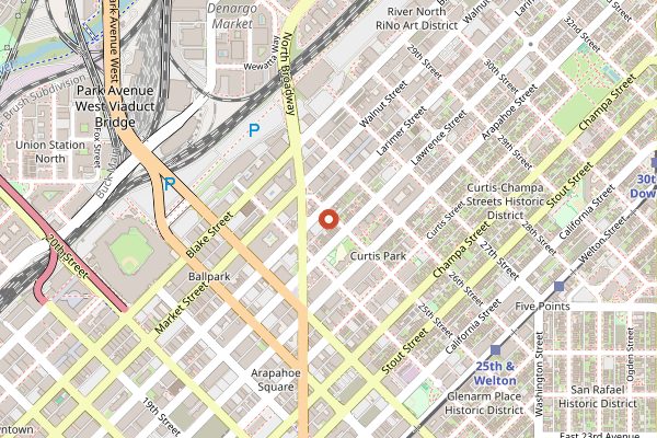 Map showing Death and Co in Denver