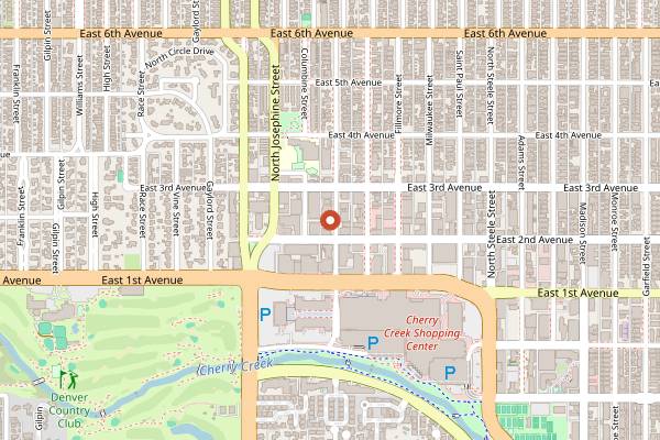 Map showing Forget Me Not in Denver