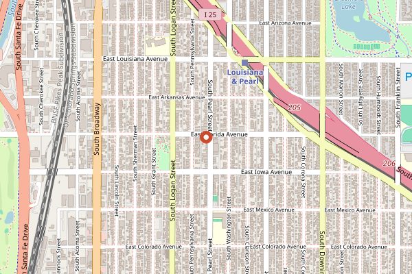 Map showing OTOTO in Denver