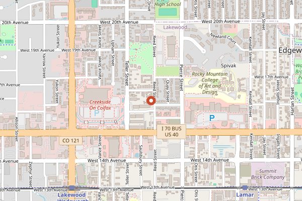 Map showing Sweet Bloom Coffee in Denver