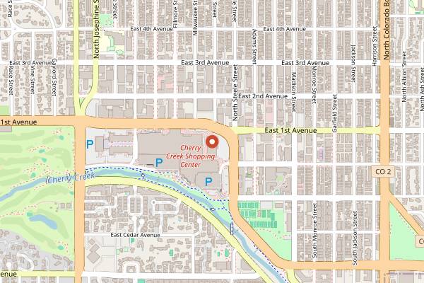 Map showing Flower Child in Denver