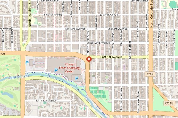 Map showing Matsuhisa Denver in Denver