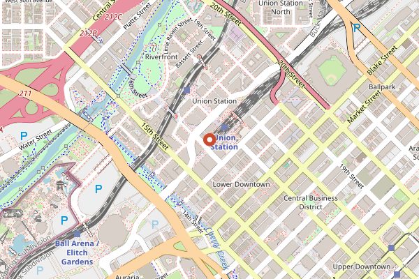 Map showing Tavernetta in Denver