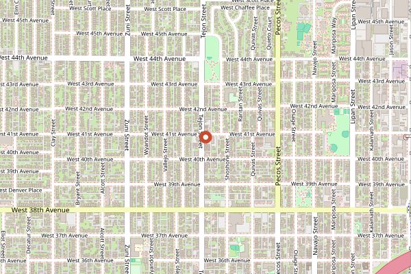 Map showing The Wolf's Tailor in Denver