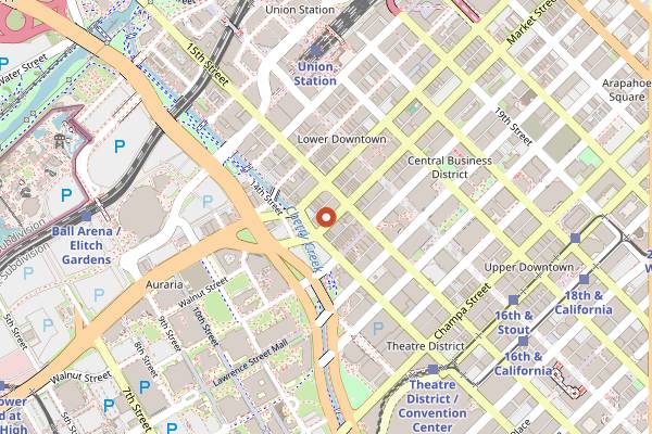 Map showing Denver Local Tours in Denver